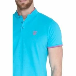 French Denim Polo manches courtes col officier T-shirts & Polos 6 French Denim Polo manches courtes col officier T-shirts & Polos -French Denim Soldes 21553686 500 B