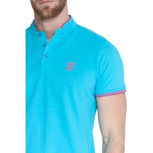 French Denim Polo manches courtes col officier T-shirts & Polos 4 French Denim Polo manches courtes col officier T-shirts & Polos – Image 2