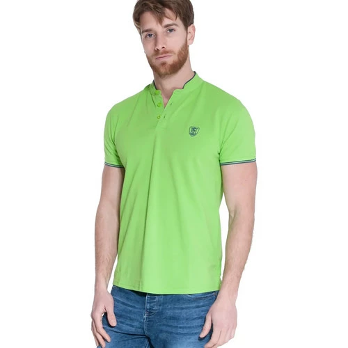 French Denim Polo manches courtes col officier T-shirts & Polos 3 French Denim Polo manches courtes col officier T-shirts & Polos