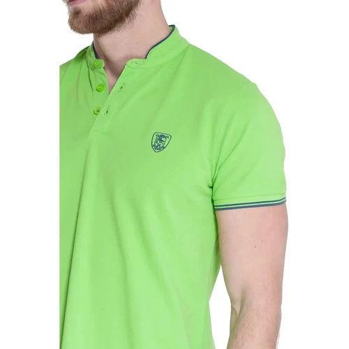 French Denim Polo manches courtes col officier T-shirts & Polos 4 French Denim Polo manches courtes col officier T-shirts & Polos – Image 2