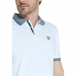 French Denim Polo manches courtes piqu? stretch T-shirts & Polos -French Denim Soldes 21553688 500 B