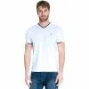 French Denim T-Shirt signature col V blanc T-shirts & Polos -French Denim Soldes 21553694 500 A