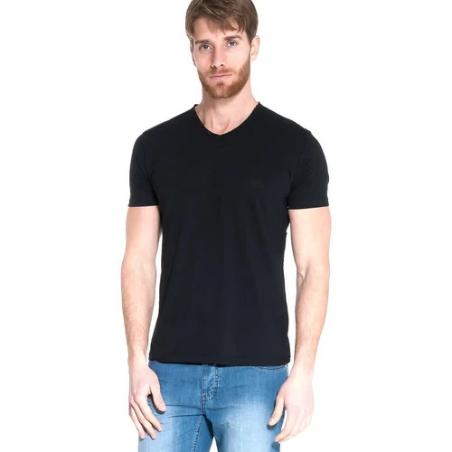 French Denim T-Shirt manches courtes col V noir T-shirts & Polos 3 French Denim T-Shirt manches courtes col V noir T-shirts & Polos