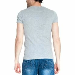 French Denim T-Shirt col tunisien manches courtes T-shirts & Polos -French Denim Soldes 21553707 500 B