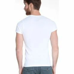 French Denim T-Shirt manches courtes basique Rib T-shirts & Polos -French Denim Soldes 21553710 500 B