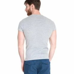 French Denim T-Shirt manches courtes basique Rib T-shirts & Polos -French Denim Soldes 21553711 500 B