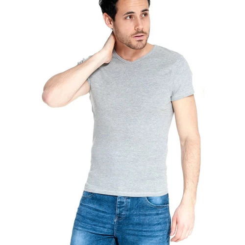 French Denim T-Shirt basique Rib T-shirts & Polos 3 French Denim T-Shirt basique Rib T-shirts & Polos