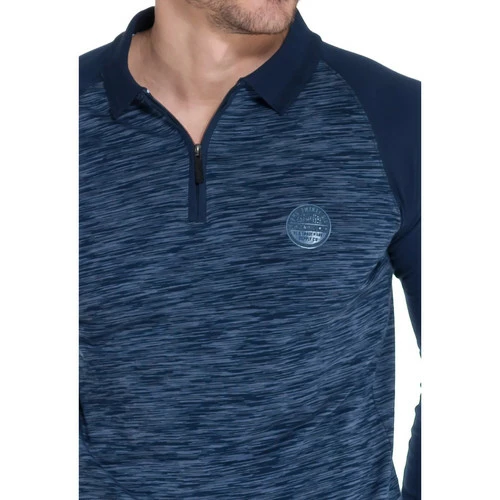 French Denim Polo manches longues Bicolore T-shirts & Polos 4 French Denim Polo manches longues Bicolore T-shirts & Polos – Image 2