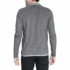 French Denim Polo manches longues Microstripes T-shirts & Polos -French Denim Soldes 21553734 500 B