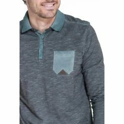 French Denim Polo manches longues Microstripes T-shirts & Polos 6 French Denim Polo manches longues Microstripes T-shirts & Polos -French Denim Soldes 21553736 500 B