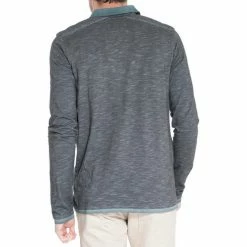 French Denim Polo manches longues Microstripes T-shirts & Polos 7 French Denim Polo manches longues Microstripes T-shirts & Polos -French Denim Soldes 21553736 500 C