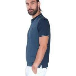 French Denim Polo manches courtes piqu? chin? T-shirts & Polos -French Denim Soldes 21553740 500 B