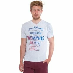 French Denim T-Shirt blanc d?grad? Memphis T-shirts & Polos