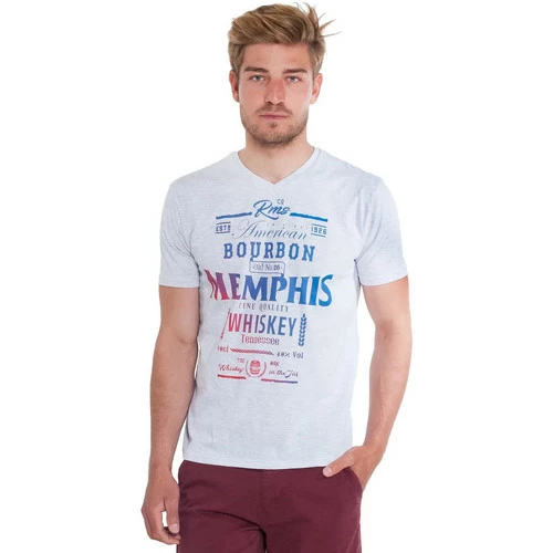 French Denim T-Shirt blanc d?grad? Memphis T-shirts & Polos 3 French Denim T-Shirt blanc d?grad? Memphis T-shirts & Polos
