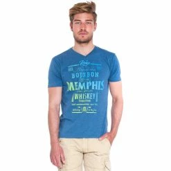 French Denim T-Shirt bleu d?grad? Memphis T-shirts & Polos