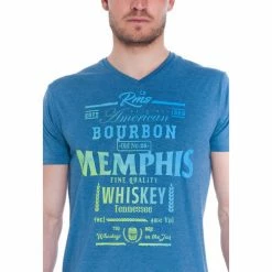 French Denim T-Shirt bleu d?grad? Memphis T-shirts & Polos -French Denim Soldes 21553751 500 C