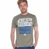 French Denim T-Shirt slub Route 66 T-shirts & Polos -French Denim Soldes 21553754 500 A