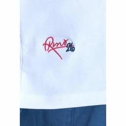 French Denim T-shirt Frenchy Blanc T-shirts & Polos -French Denim Soldes 21553755 500 C