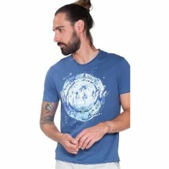 French Denim T-Shirt imprim? Surfwear Island T-shirts & Polos -French Denim Soldes 21553761 500 B