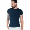 French Denim T-Shirt basique rib col tunisien T-shirts & Polos -French Denim Soldes 21553765 500 A