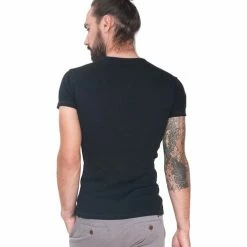 French Denim T-Shirt basique rib col tunisien T-shirts & Polos -French Denim Soldes 21553766 500 C