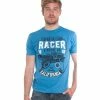 French Denim T-Shirt Vintage racer bleu T-shirts & Polos -French Denim Soldes 21553777 500 A