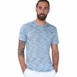 French Denim T-Shirt col V chin? bleu T-shirts & Polos