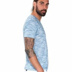 French Denim T-Shirt col V chin? bleu T-shirts & Polos -French Denim Soldes 21553778 500 C