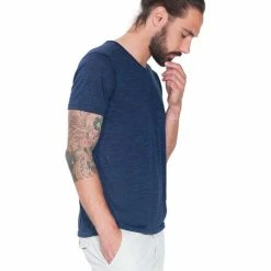 French Denim T-Shirt Galaxy col V T-shirts & Polos -French Denim Soldes 21553779 500 C
