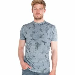 French Denim T-shirt camouflage imprim? fleuri T-shirts & Polos