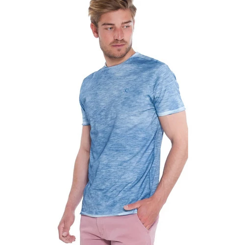 French Denim T-shirt bleu indigo effet d?lav? T-shirts & Polos 3 French Denim T-shirt bleu indigo effet d?lav? T-shirts & Polos
