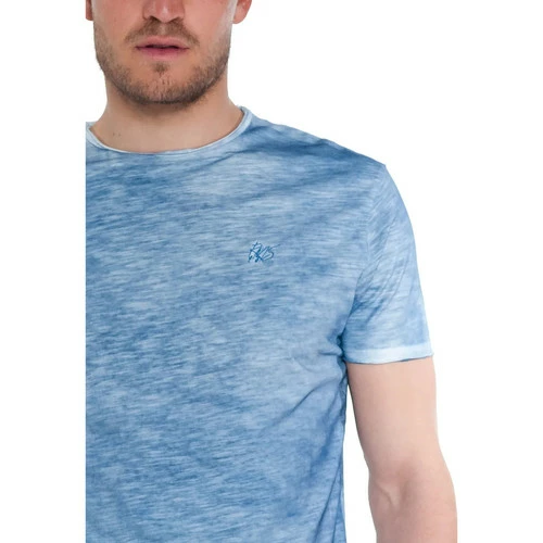 French Denim T-shirt bleu indigo effet d?lav? T-shirts & Polos 4 French Denim T-shirt bleu indigo effet d?lav? T-shirts & Polos – Image 2