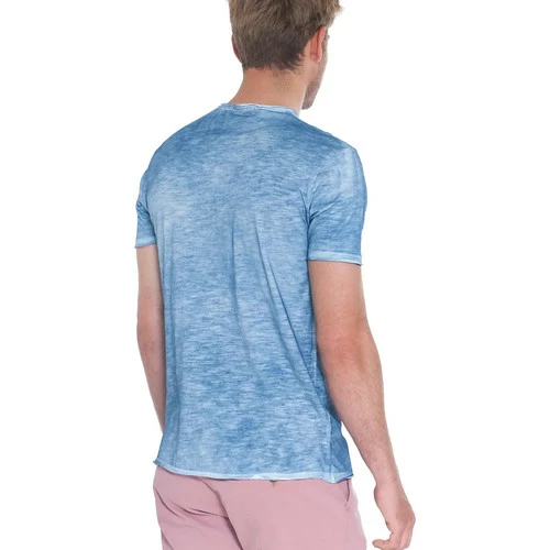 French Denim T-shirt bleu indigo effet d?lav? T-shirts & Polos 5 French Denim T-shirt bleu indigo effet d?lav? T-shirts & Polos – Image 3
