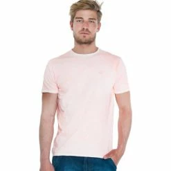 French Denim T-shirt orange effet d?lav? T-shirts & Polos
