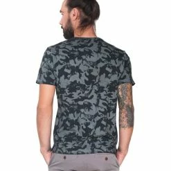 French Denim T-shirt gris camouflage T-shirts & Polos -French Denim Soldes 21553787 500 C