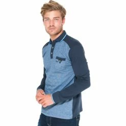 French Denim Polo manches longues bicolore T-shirts & Polos 7 French Denim Polo manches longues bicolore T-shirts & Polos -French Denim Soldes 21553792 500 C