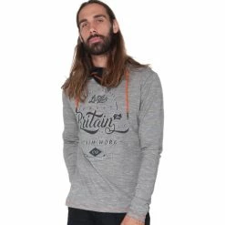 French Denim T-Shirt microstripes imprim? Britain T-shirts & Polos