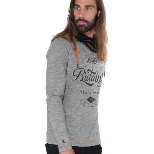 French Denim T-Shirt microstripes imprim? Britain T-shirts & Polos 5 French Denim T-Shirt microstripes imprim? Britain T-shirts & Polos – Image 3