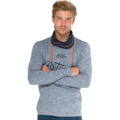 French Denim T-Shirt microstripes imprim? Britain T-shirts & Polos 3 French Denim T-Shirt microstripes imprim? Britain T-shirts & Polos