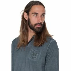 French Denim T-Shirt Cool Dyed col boutonn? T-shirts & Polos -French Denim Soldes 21553801 500 B