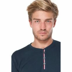 French Denim T-Shirt col boutonn? d?tails France T-shirts & Polos -French Denim Soldes 21553804 500 B