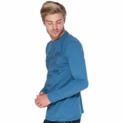 French Denim T-Shirt Cool Dyed imprim? vintage T-shirts & Polos -French Denim Soldes 21553810 500 C