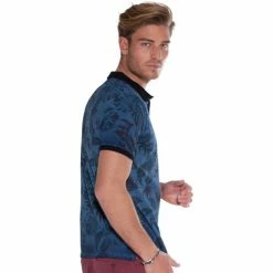 French Denim Polo imprim? Hawaii Indigo T-shirts & Polos -French Denim Soldes 21553814 500 C