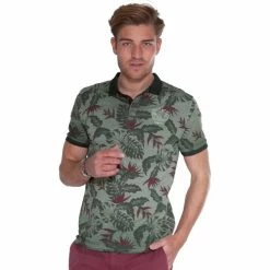 French Denim Polo imprim? Hawaii Kaki T-shirts & Polos