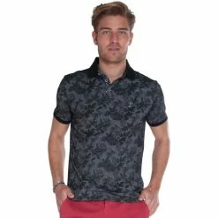 French Denim Polo imprim? jungle gris T-shirts & Polos