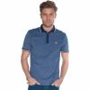 French Denim Polo marine jacquard d?tails tricolores T-shirts & Polos