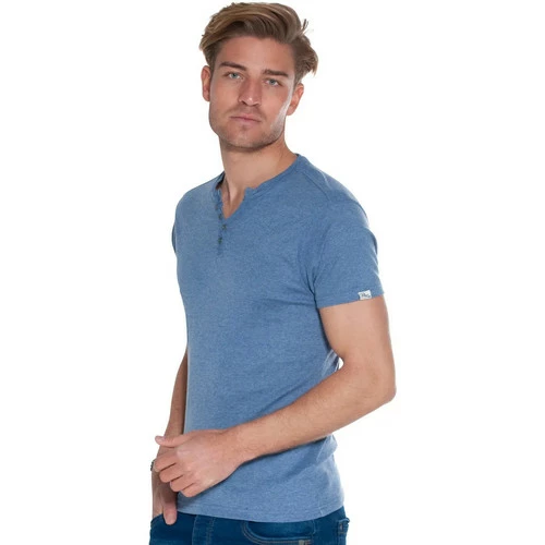 French Denim T-Shirt Col Y boutonn? T-shirts & Polos 4 French Denim T-Shirt Col Y boutonn? T-shirts & Polos – Image 2