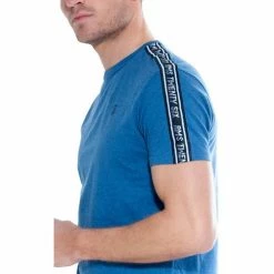 French Denim T-Shirt bande sport T-shirts & Polos -French Denim Soldes 21553865 500 B