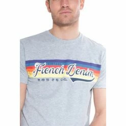 French Denim T-Shirt Vintage Rainbow T-shirts & Polos -French Denim Soldes 21553869 500 B
