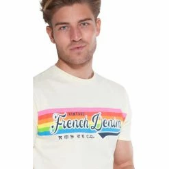 French Denim T-Shirt Vintage Rainbow T-shirts & Polos 6 French Denim T-Shirt Vintage Rainbow T-shirts & Polos -French Denim Soldes 21553870 500 B